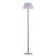 ONLI Stehlampe/Stehlampe aus verchromtem Metall ELampenschirm Stoff, lila