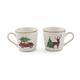 Villa D‘Este Home Tivoli 2422971 Christmas Mug Macchina-Renna, feines Porzellan, mehrfarbig