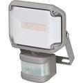 Brennenstuhl LED Strahler ALCINDA 1000 P/LED-Strahler für außen mit Bewegungsmelder (LED-Außenstrahler zur Wandmontage, LED-Fluter 10W mit OSRAM SMD LEDs, IP44) silber