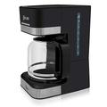 Sytech Elektronische Kaffeemaschine mit Timer-Funktion, Schwarz, 15 Tassen - 1,8L