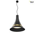 SLV BATO 45 PD, Indoor Pendelleuchte, schwarz/Messing, LED, 2700K Leuchte, Aluminium, 30 W