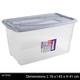 Urban living Aufbewahrungsbox, 90 l, Grau