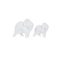 Aufora Elefant Ornaments Skulpturen, weiß, 20 cm