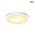 SLV Ruba 10 CW, LED Outdoor Wand-und Deckenaufbauleuchte, weiß, IP65, 3000/4000K Leuchte, Kunststoff, 13 W