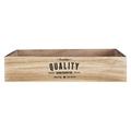 Premier Housewares Rustikale Kiste, Premium-Qualität, natürliches Paulownia-Holz, Sperrholz, Wood, Natur Nicht zutreffend