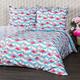 4Home Bettwäsche-Sets, 100% Baumwolle, pink/blau, 160 x 200, 2