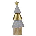 LORENZON GIFT NAY-7025 Weißer Weihnachtsbaum, klein, Holz, Latex, Mehrfarbig