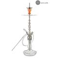 Mata Leon MLS722 Lazarus Shisha Edelstahl V2A Komplettset Hookah Nargile 72cm | Wasserpfeife Kaminkopf Set mit Kaminaufsatz Silikonschlauch Diffusor Edelstahltauchrohr Edelstahlmundstück Mundstückhalter Tonkopf 18/8er Schliff