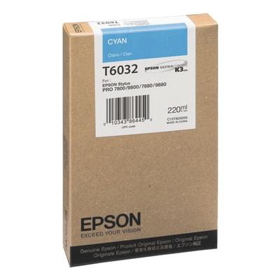 Epson Tintenpatrone »T6032« blau Image