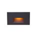 WAC LEDme 5" Wide Black Horizontal Amber LED Step Light