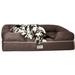 Ultimate Orthopedic Memory Foam Brown Dog Bed & Lounge, 50" L X 40" W, XX-Large