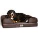Ultimate Orthopedic Memory Foam Brown Dog Bed & Lounge, 44" L X 34" W, X-Large