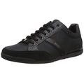 HUGO BOSS Herren Schuhe Schnürschuhe Sneaker Saturn Low Top 50407672, Farbe:Schwarz, Schuhgröße:EUR 45, Artikel:-001 Black