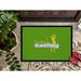 Caroline's Treasures I'd Rather Be Golfing Man on Green Non-Slip Indoor Door Mat Synthetics in White | 24 W x 36 D in | Wayfair SB3092JMAT