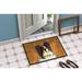 Caroline's Treasures Papillon Wipe Your Paws Non-Slip Indoor Door Mat Synthetics | 18 W x 27 D in | Wayfair LH9461MAT