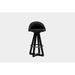 ARTLESS X3 Swivel 38" Bar Stool Wood/Upholstered/Leather/Genuine Leather in Black | 38 H x 19 W x 18 D in | Wayfair A-X3-SS-L-N-BK-BS