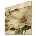 East Urban Home White Blossoming Flower Close-up - Modern Farmhouse Print on Natural Pine Wood in Brown/White | 30 H x 30 W x 0.78 D in | Wayfair