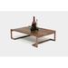 ARTLESS Untitled Solid Wood Sled Coffee Table Metal in Brown | 12 H x 48 W x 24 D in | Wayfair A-U-U4X-W