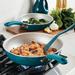 Rachael Ray Create Delicious Nonstick Induction Frying Pans/Skillet Set, 9.5 Inch & 11.75 Inch Non Stick/Aluminum in Green/Blue | 5.38 H in | Wayfair