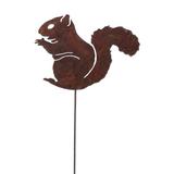 CaliforniaHome&Garden Eating Squirrel Garden Stake Metal | 15 H x 5 W x 0.1 D in | Wayfair CH554