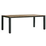 OASIQ Machar Dining Table Wood/Metal in Gray | 29.5 H x 78.75 W x 39.38 D in | Outdoor Dining | Wayfair 6001000134200