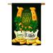 Breeze Decor Lucky Day Spring St Patrick 2-Sided Polyester 40 x 28 in. House Flag in Black/Green/Yellow | 40 H x 28 W in | Wayfair