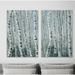Mill Pines 'Skinny Tree Trunks III' by Parvez Taj - 2 Piece Wrapped Canvas Multi-Piece Image Print Set on Canvas in White | Wayfair