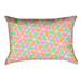 Latitude Run® Avicia Indoor/Outdoor Lumbar Pillow Polyester/Polyfill blend in Orange/Pink/Green | 14 H x 20 W x 3 D in | Wayfair