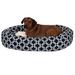 Majestic Pet Products Links Sherpa Bagel Bolster Polyester in Black | 11 H x 52 W x 35 D in | Wayfair 78899554631