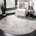 Gray/White 79 x 0.32 in Indoor Area Rug - 17 Stories Keyra Abstract Gray/Cream Area Rug | 79 W x 0.32 D in | Wayfair