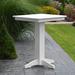 Red Barrel Studio® Nettie Plastic Bar Outdoor Table Plastic in White | 42 H x 44 W x 44 D in | Wayfair C3B48E603823461FA44FD1469FFBEF4A