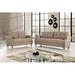 Charlton Home® Sauter 2-Piece Living Room Set Polyester in Brown | 30.32 H x 79.53 W x 33.47 D in | Wayfair Living Room Sets