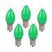 The Holiday Aisle® Outdoor Christmas C7 LED Plastic Ceramic Light Bulbs in Green | 2.05 H x 1 W x 1 D in | Wayfair A386D107971B42A9BC65B15A5686D1CA