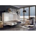 Orren Ellis Dicus Low Profile Murphy Bed w/ Mattress Wood in White | 67 W x 84.6 D in | Wayfair 18F789C062F54D5992053BD2E3415E51