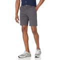 Amazon Essentials Herren Shorts, Schmale Passform, 23 cm, Grau, 34W