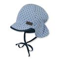 Sterntaler Baby - Jungen Schirmmütze mit Nackenschutz Sonnenhut, Blau (Himmel 325), 49 EU