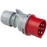 PCE - Mâle cee 32 a 7 pôles Shark 027-6v 400 v rouge, gris 1 pc(s)