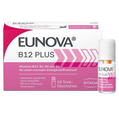 Eunova B12 Plus Trinkfläschchen 10x8 ml Lösung zum Einnehmen Image