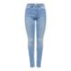 ONLY Damen Jeans 15169037 Light Blue Denim S-32