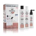 Nioxin 3-Part System, System 3 Coloured Hair with Light Thinning, Hair Thickening Treatment, Scalp Therapy, Loyalty Kit