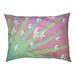 Tucker Murphy Pet™ Burien Birds & Sun Designer Pillow Fleece, Polyester in Pink/Green | 9.5 H x 29.5 W x 19.5 D in | Wayfair