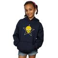 Looney Tunes Girls Tweety Pie Star Hoodie 7-8 Years Navy Blue