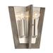 Brayden Studio® Ariah 2-Light Corner Wall Light Metal in Gray | 10 H x 9.5 W x 8.75 D in | Wayfair B0CC90B4E846453F8378977A14C1F759