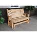 Millwood Pines Gazaway Fanback Outdoor Glider Bench in Gray | 41 H x 62 W x 27 D in | Wayfair 0A03221EF65B433A8DF0D1479CE91D2C