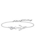 Thomas Sabo Damen Armband Anker mit Herz 925 Sterling Silber A1854-051-14-L19v