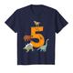 Kinder Geburtstagsshirt 5 Jahre Junge Dinosaurier Dino T-Shirt