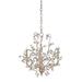 Currey and Company Crystal Bud 18 Inch 3 Light Mini Chandelier - 9974