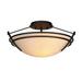 Hubbardton Forge Presidio Tryne 16 Inch 2 Light Semi Flush Mount - 124412-1009