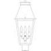 Arroyo Craftsman Croydon 20 Inch Tall 3 Light Outdoor Post Lamp - CRP-10RM-AC