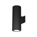 WAC Lighting Tube Architectural 22 Inch Tall 2 Light LED Outdoor Wall Light - DS-WD08-F30S-BK